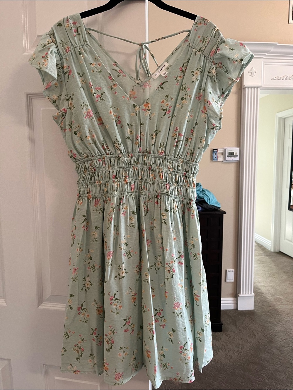 Blu Pepper Floral Tie-Back Sundress